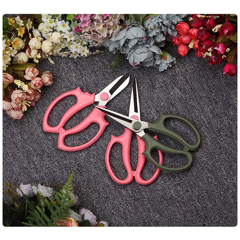 Leize Flower Scissors, Premium Thickened Stainless Steel Floral Shears, Strong