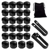 24 Pcs 17mm Wheel Nut Covers (20 Standard & 4