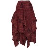 Gheri Cotton 2 Layer Asymmetrical Elastic Waist Long Summer Skirt