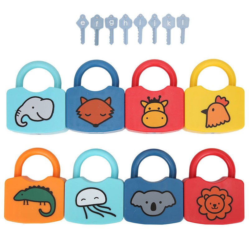 Plastic Children Early Educational Cognitive Learning Numbers Locking Preschool ToyEFGHIJKL