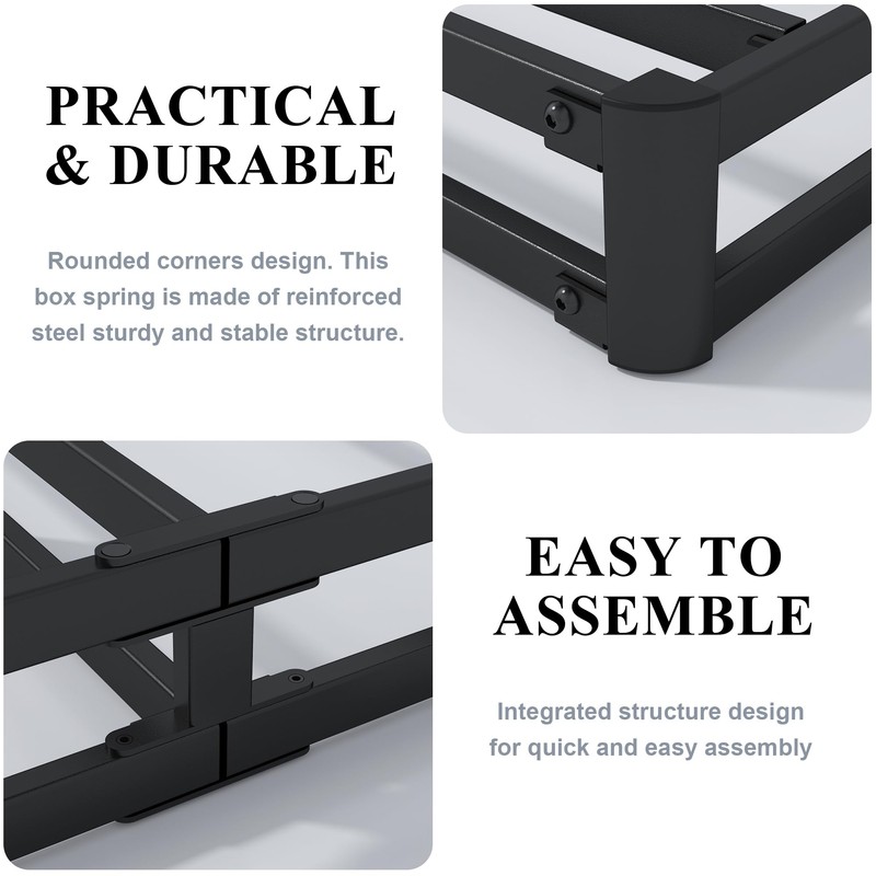 Vehowy 4 Inch Box Spring for Twin Bed,Twin Size Box