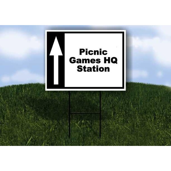Picnic Games HQ Station Black White Up Arrow 1 Double