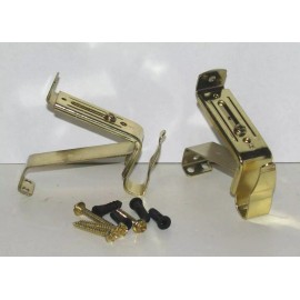 Graber Decorative Traverse Rod Wall Mount BRACKETS for 1-1/2", finish Brass