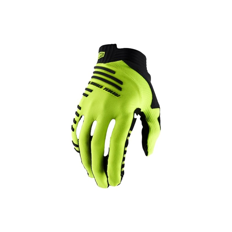 100% R-CORE S Unisex Gloves Neon Yellow