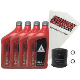 Cyclemax Full Synthetic Oil Change Kit fits 2002-2008 Honda VTX 1800