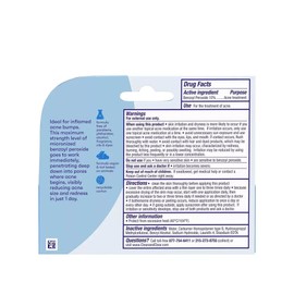 CLEAN & CLEAR Persa-Gel 10 Acne Gel, 10% Benzoyl Peroxide, 1 fl. oz