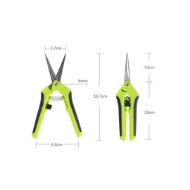 Hyindoor Hydroponics Multi Purpose Curved Blade Scissor Pruning Shear