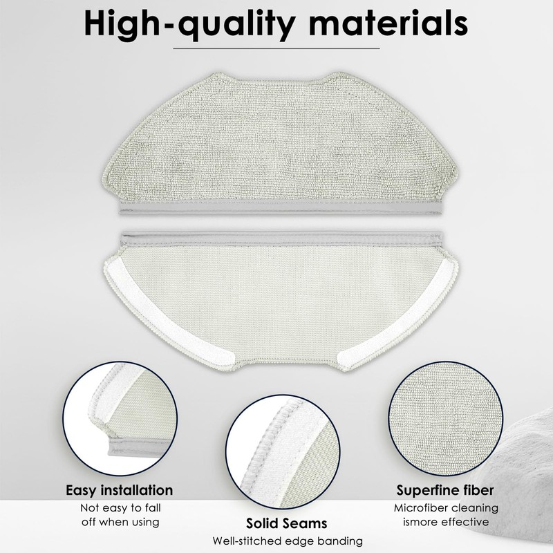 (4 Pack) T20+ Replacement Mop Pads Compatible with Airrobo T20+