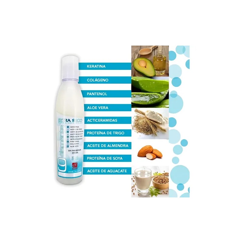 Shampoo Para Cabello Extraseco 9 Elementos D'conde