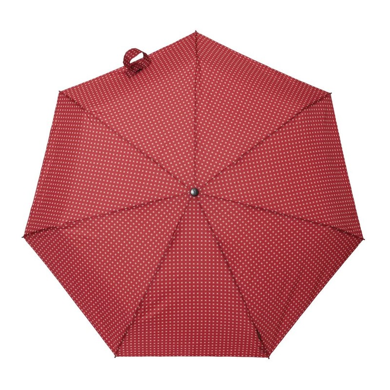 Knirps X1 Folding Umbrella (2 Cross Red)