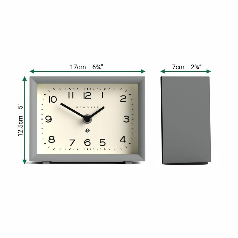 NEWGATE® Henry Desk Clock | Contemporary Rectangular Design | Posh