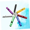 Kisangel 3sets Portable Emergency Whistle Aluminum Alloy Survival Tool for