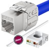 hb-digital Set: 2x CAT.8 Keystone RJ45 Module + 2x DIN