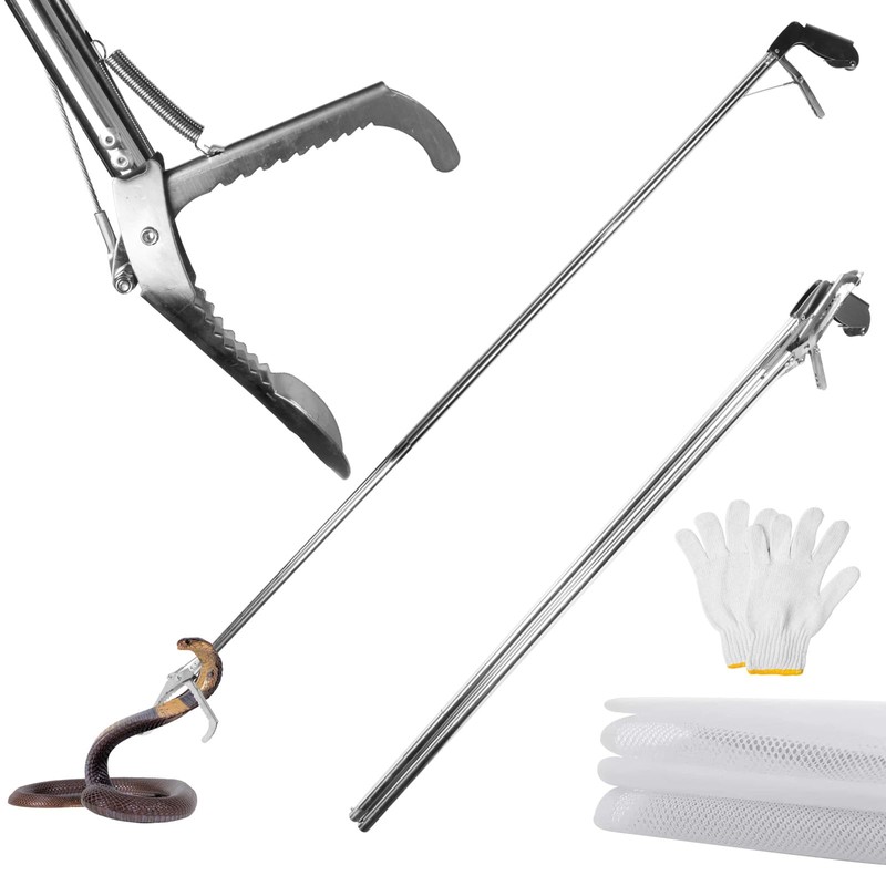 GHYKL Snake Grabber Tool, 78 Inch Heavy Duty Snake Tongs,