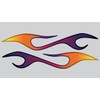 No. 2 Semi Truck Flame Decals - Flamin Grape -
