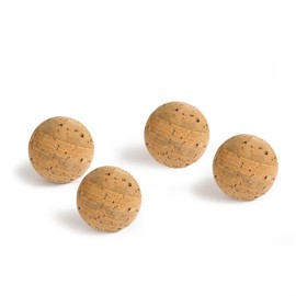 Yoga Studio Unbranded Kork-Massagebälle, 4er-Pack, Triggerpunkt-Therapieball, Korkball-Roller für Muskelverspannungen, Tiefengewebeentlastung, 4er-Set (2 cm)