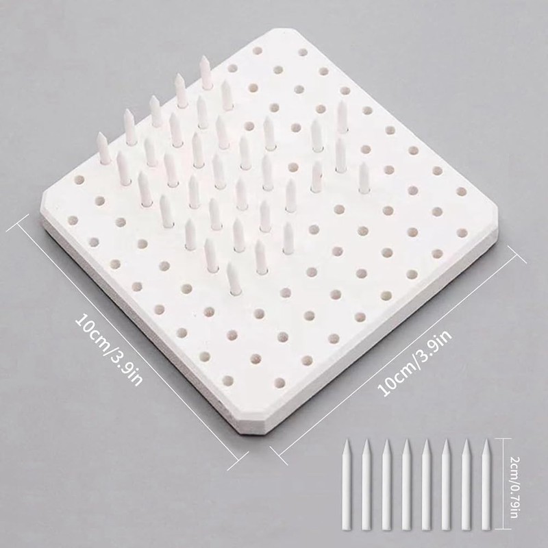 Hopbucan Kiln Stilts Support Nails Pottery Firing Mat High Temperatures