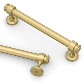 Asidrama 10 Pack 5 Inch(128mm) Brushed Gold Kitchen Cabinet Handles, Cabinet Pulls Kitchen Cabinet Hardware for Cupboard Drawer Pulls