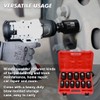 CASOMAN 11PCS 1/2-Inch Drive Large Impact Socket Set, 6 Point,
