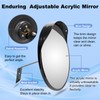 24" Unbreakable Convex Traffic Mirror – Adjustable Bracket, Wide-Angle Security