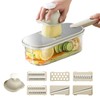 Multifunctional Vegetable Slicer 6-in-1 - Mandolin, Julienne Cutter, Cucumber Slicer,