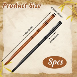 8 Pieces Hair Chopsticks Bamboo Shape Hair Stick,6.9 Inch Wooden Chinese Chopstick HairPin Vintage Handmade Hair Sticks Retro Hair Sticks For Buns Hair Accessories For Long Hair Women Girls