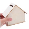 Kisangel 10PCS Wooden House Craft Piggy Bank Kit Unfinished DIY
