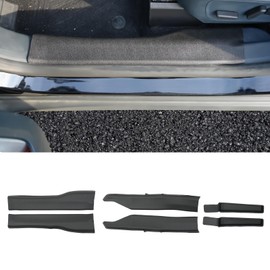Maxzina Door Sill Protector Compatible with 2022-2025 Ford Maverick Inner Step Protector Side Edge Step Guard Car Door Dust Shield Cover 2024 Maverick Exterior Accessories (6PCS)