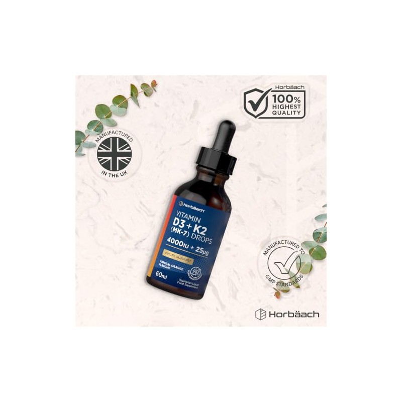 Vitamin D3 K2 Drops High Strength - Orange Flavoured