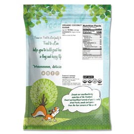 Organic Brown Coconut Sugar, 10 Pounds - Non-GMO, Pure Palm Sugar, Kosher, Vegan, Fair Trade, Unrefined, Granulated, Low Glycemic Sweetener, Highly Nutritious, Perfect for Baking, Bulk