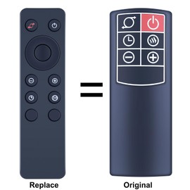 TCNOUMT Heater Fan remote control for LASKO CT22445-1 Heater fan 6 Button, Black