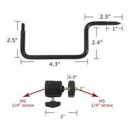 Wildlife Camera Tree Mount, 360° Adjustable Hunting Accessory Mount with 1/4" Screw for Infrared Night Vision Device