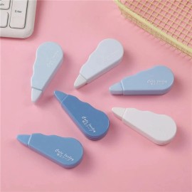 Pustell Correction Tape Set Pastel Color Roller Easy to Use for School Supplies