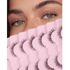 DALLAIS Wispy Cat Eyelashes Demi Wispy C Curl Synthetic Clear