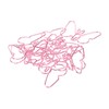 100 Pcs Shaped Paper Clips Pink Butterflies Shape Metal Cute