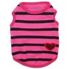 Pet Dog Striped T-Shirt Dogs Cats Cotton Vest Spring Summer