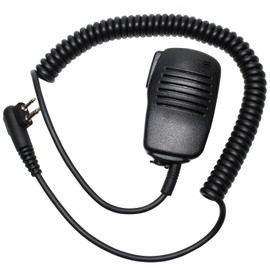 Replacement for Motorola PR400 Two-Way Radio Shoulder Speaker Microphone - Handheld Push-to-Talk (PTT) Mic Compatible with Motorola PR400 - Headset for Security and Surveillance