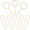 12 Pieces Mini Rosary Baptism Rosary Acrylic Rosary Beads Finger