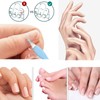 4 Pcs Cuticle Trimmer Pusher Remover, Rubber Tip Gentle on