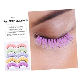 FOMIYES Sets Long Thick False Lashes Makeup Eyelash Set Natural Look False Eyelashes Fake Lash Extensions for Wedding Nightlife Pairs