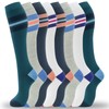 fenglaoda 8 Pairs Compression Socks for Men & Women 20-30