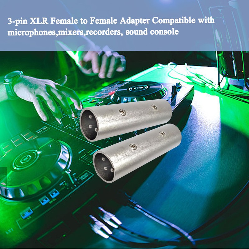Voluty Tek XLR Male to 3 Pin XLR Microphone Adapter