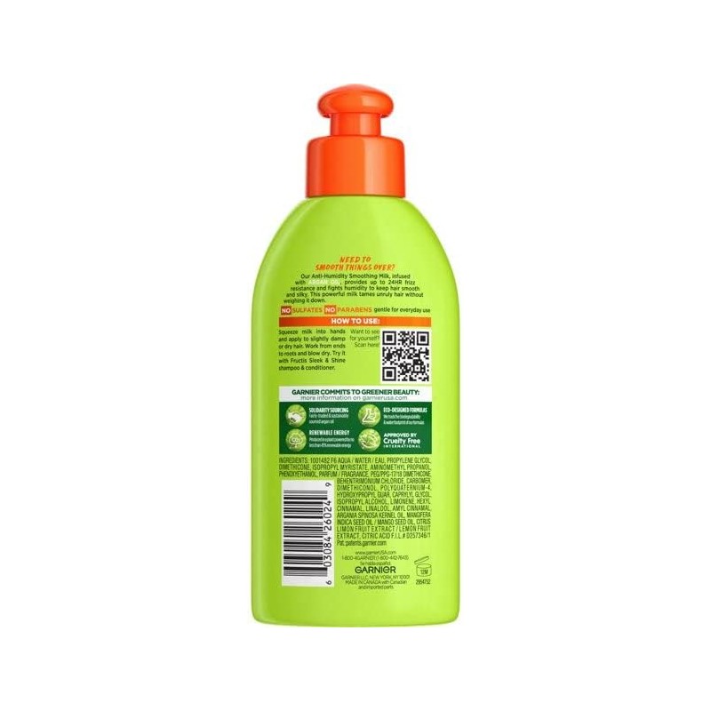 Garnier Fructis Style Leche suavizante antihumedad 5.10 oz (Paquete de