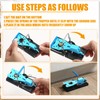 Kittmip 6 Pcs Mouse Traps Plastic Mice Trap House with