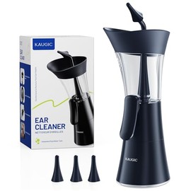 Upgraded Ear Wax Removal Kit, Manual Ear Cleaner, Effort-Saving Button, One - Hand Operation, Safe & Effective Ear Cleaning Kit for Home Use, Blue
