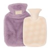 PVC Hot Water Bag with Soft Plush Cover Leakproof Winter