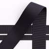 Italian Options Grosgrain Ribbon, 25mm x 10 Metre Roll, Black