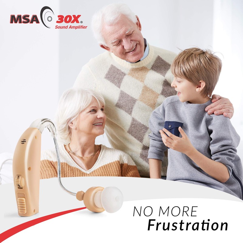 MSA 30X Behind the Ear Sound Amplifier, Amplifies Sound by