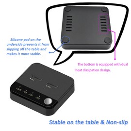 Dpofirs Hard Drive Duplicator, M.2 NVMe Drive Duplicator USB C Powered with 20Gbps Speed and Dual Bays Support Offline Cloning UASP and Trim