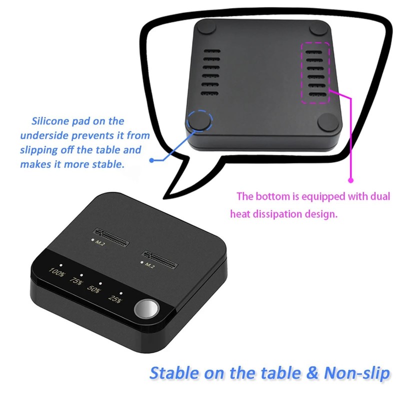 Dpofirs Hard Drive Duplicator, M.2 NVMe Drive Duplicator USB C